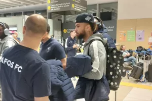 (Φώτος kerkida) Στο αεροδρόμιο η αποστολή της Πάφος FC