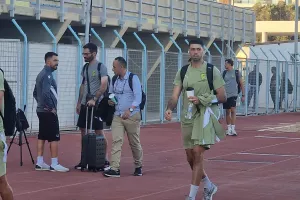 (Φώτος kerkida) Η άφιξη της ΑΕΚ