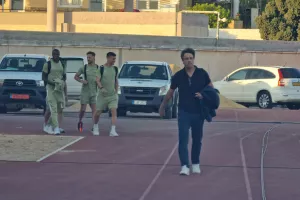(Φώτος kerkida) Η άφιξη της ΑΕΚ