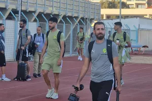 (Φώτος kerkida) Η άφιξη της ΑΕΚ