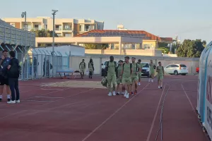 (Φώτος kerkida) Η άφιξη της ΑΕΚ