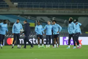 Η προπόνηση στο "Almaty Ortalyk Stadion" (Φώτος/Βίντεο Kerkida)