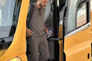 (ΦΩΤΟΣ kerkida) Η άφιξη της ΑΕΛ