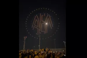 ΒΙΝΤΕΟ Kerkida/ Show με drones... για τα γενέθλια της ΑΕΛ! 