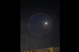 ΒΙΝΤΕΟ Kerkida/ Show με drones... για τα γενέθλια της ΑΕΛ! 