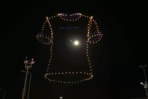 ΒΙΝΤΕΟ Kerkida/ Show με drones... για τα γενέθλια της ΑΕΛ! 