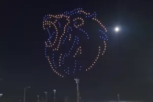 ΒΙΝΤΕΟ Kerkida/ Show με drones... για τα γενέθλια της ΑΕΛ! 