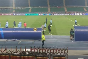 Η προπόνηση στο "Almaty Ortalyk Stadion" (Φώτος/Βίντεο Kerkida)