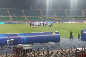 Η προπόνηση στο "Almaty Ortalyk Stadion" (Φώτος/Βίντεο Kerkida)