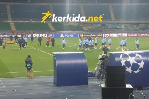 Η προπόνηση στο "Almaty Ortalyk Stadion" (Φώτος/Βίντεο Kerkida)