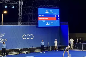 (Φώτος Kerkida) ΕΝΤΥΠΩΣΙΑΚΟ Tennis Showdown στην Marcos Baghdatis Tennis Academy