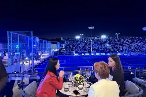 (Φώτος Kerkida) ΕΝΤΥΠΩΣΙΑΚΟ Tennis Showdown στην Marcos Baghdatis Tennis Academy