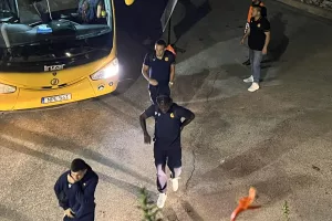 Φώτος kerkida από την άφιξη της ΑΕΛ