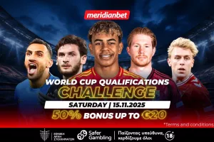 Challenge Προκριματικών Παγκοσμίου Κυπέλλου με 50% μπόνους που δεν πρέπει να αφήσεις ανεκμετάλλευτο! 