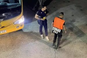 Φώτος kerkida από την άφιξη της ΑΕΛ