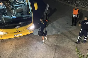 Φώτος kerkida από την άφιξη της ΑΕΛ