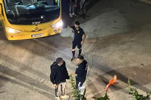 Φώτος kerkida από την άφιξη της ΑΕΛ