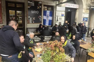 Το pre game party στην "πλατεία Jadranski" (Φώτος/Βίντεο Kerkida)