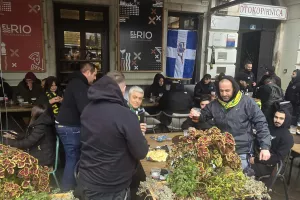 Το pre game party στην "πλατεία Jadranski" (Φώτος/Βίντεο Kerkida)