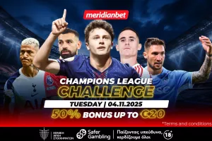 Champions League Challenge με 50% μπόνους που δεν πρέπει να αφήσεις ανεκμετάλλευτο! 