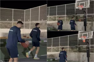 (Βίντεο Kerkida) Το... έριξαν στο μπάσκετ Πίττας και Χάμπος