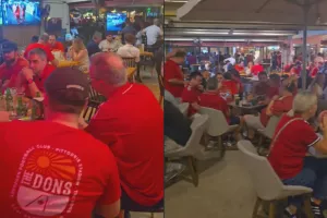 (Βίντεο Kerkida) Κοκκίνισε... η Λάρνακα από τους Σκωτσέζους