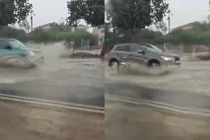 (Βίντεο) Άνοιξαν...οι ουρανοί στη Λευκωσία