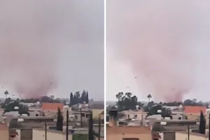 Αυγόρου/Ανεμοστρόβιλος προκάλεσε ζημιές (Βίντεο)