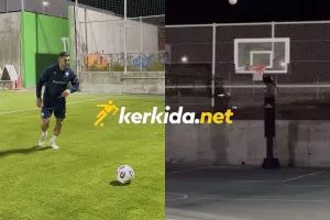 (Βίντεο kerkida) Κούσουλος δοκιμάζει… καλάθι με το πόδι!