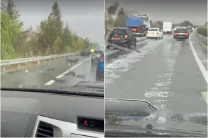 Ατύχημα στην έξοδο Δεκέλειας - Ξυλοτύμβου/ Προσοχή στους δρόμους (Βίντεο)