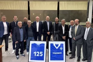 Σε εκδήλωση του αρχαιότερου σωματείου της ΚΟΠ, ο πρόεδρος Χάρης Λοΐζίδης 