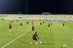(Φώτος kerkida) Η προπόνηση της Shkendija
