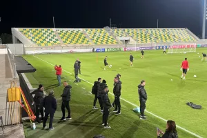 (Φώτος kerkida) Η προπόνηση της Shkendija