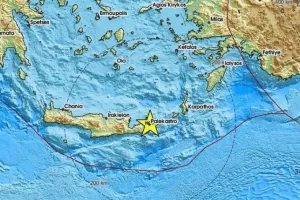 Διπλός σεισμός στην ανατολική Κρήτη 