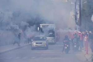 Θερμή υποδοχή του Ολυμπιακού! (Βίντεο-Φώτο)