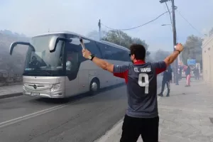 Θερμή υποδοχή του Ολυμπιακού! (Βίντεο-Φώτο)