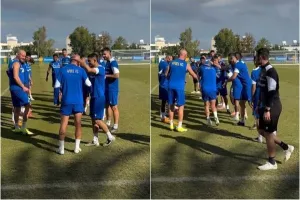 Υποδοχή... στον εορτάζοντα! (Βίντεο)