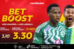 Άρης-ΑΕΚ: Ντέρμπι με εκτόξευση μέσω bet boost στο 3.30! – Μοναδικά μπόνους!