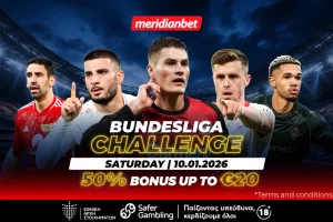 Bundesliga Challenge με 50% μπόνους απ΄ το οποίο επιβάλλεται να επωφεληθείς!  