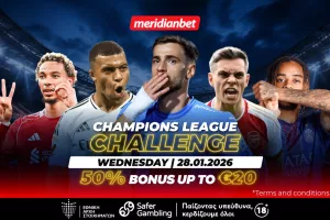 Champions League Challenge με μπόνους επιστροφής για μεγαλύτερη απόλαυση και ποντάρισμα!