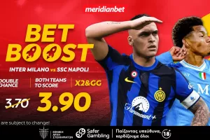 Ίντερ-Νάπολι: Ντέρμπι κορυφής με άπιαστο bet boost! - Τι περιμένεις; Άρπαξε το μπόνους τώρα!