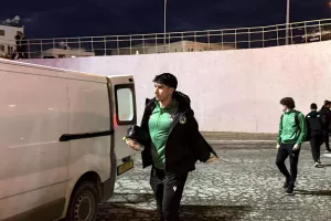 (Φώτος Kerkida) Άφιξη αποστολής Ομόνοιας