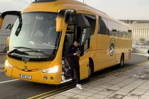 (ΒΙΝΤΕΟ/ΦΩΤΟΣ kerkida) H άφιξη της ΑΕΛ