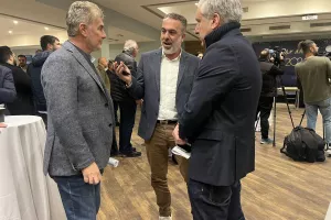 (Φώτος kerkida) Κοπή βασιλόπιτας στο Hilton