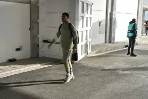 (Φώτος Kerkida) Η άφιξη της ΑΕΚ