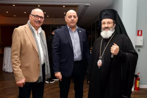 (Φώτος kerkida) Κοπή βασιλόπιτας στο Hilton