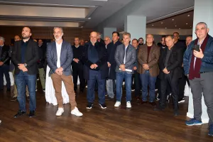 (Φώτος kerkida) Κοπή βασιλόπιτας στο Hilton