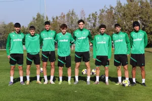 "Training with the big boys!"