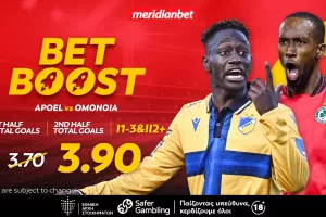 ΑΠΟΕΛ-Ομόνοια: «Αιώνιο» ντέρμπι με φοβερό bet boost στο 3.90! - Ασύλληπτες στοιχηματικές ευκαιρίες, τρελά μπόνους!