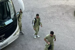 Φώτος kerkida από την άφιξη της ΑΕΚ